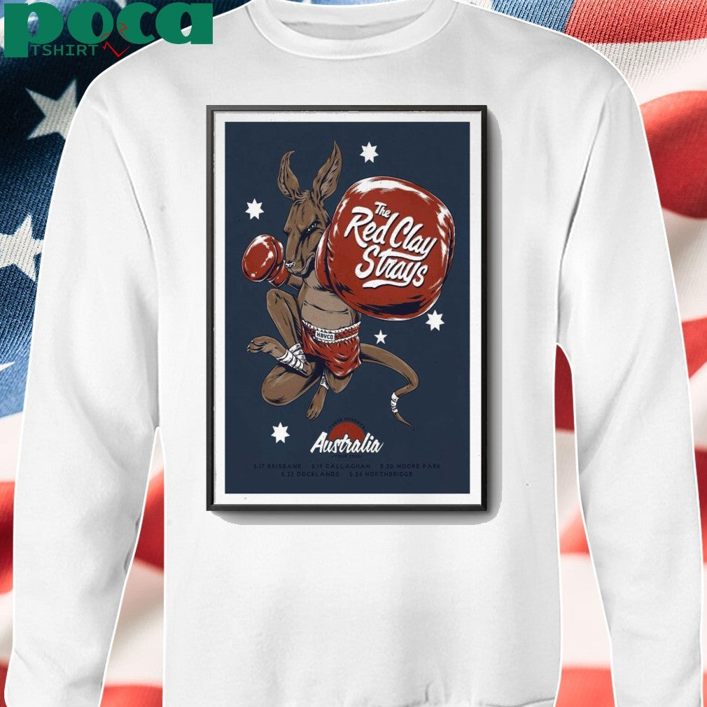 05 17 2025 Brisbane, Australia The Red Clay Strays Poster shirt