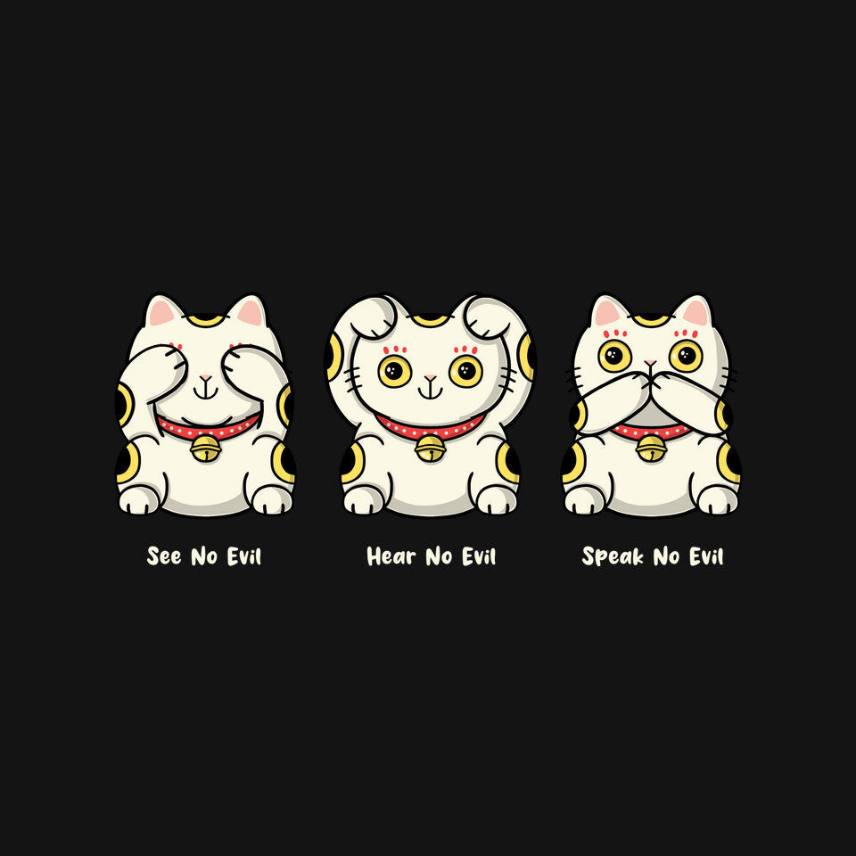 Three Wise Maneki-Neko