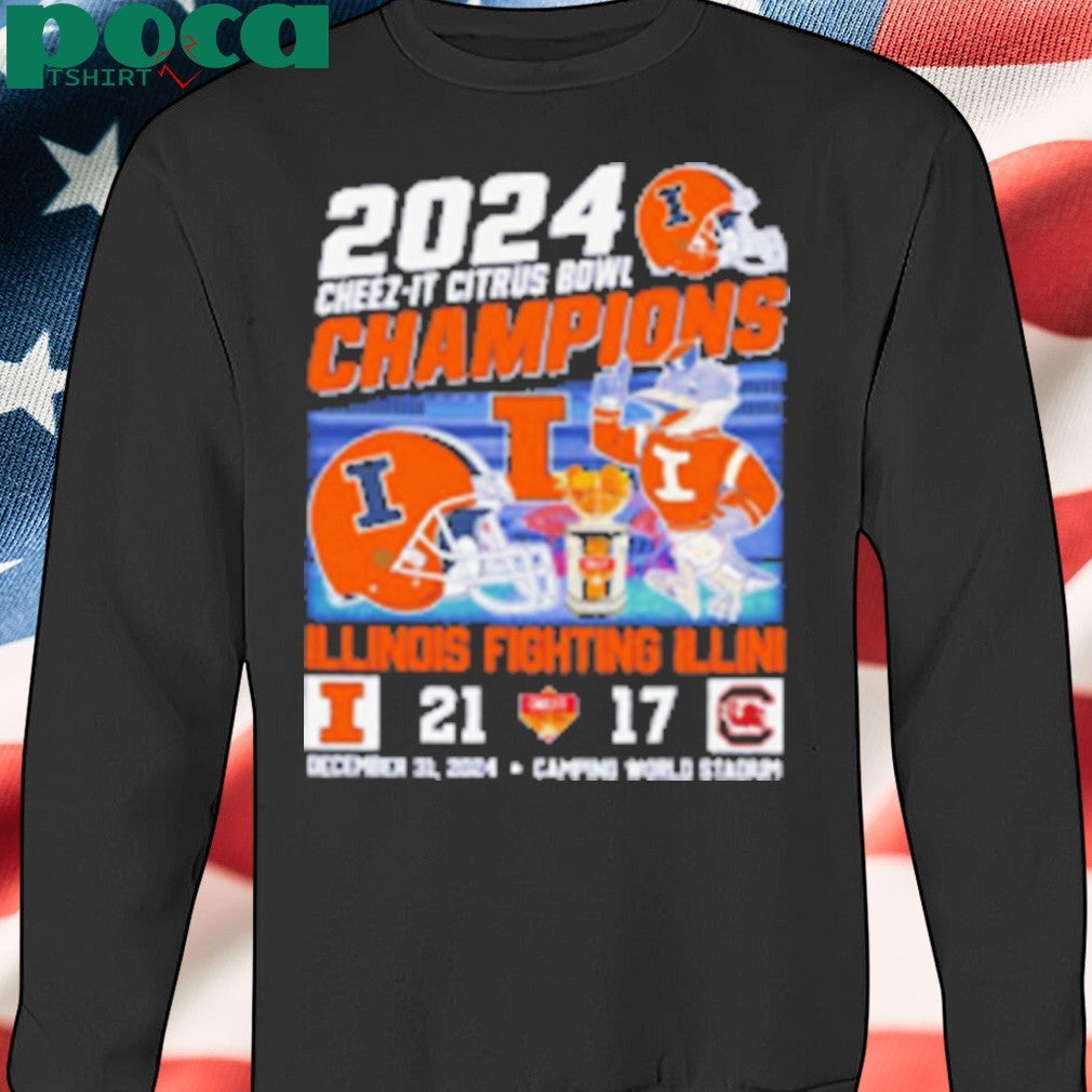 2024 Cheez it Citrus Bowl Illinois Fighting Illini score mascot Shirt