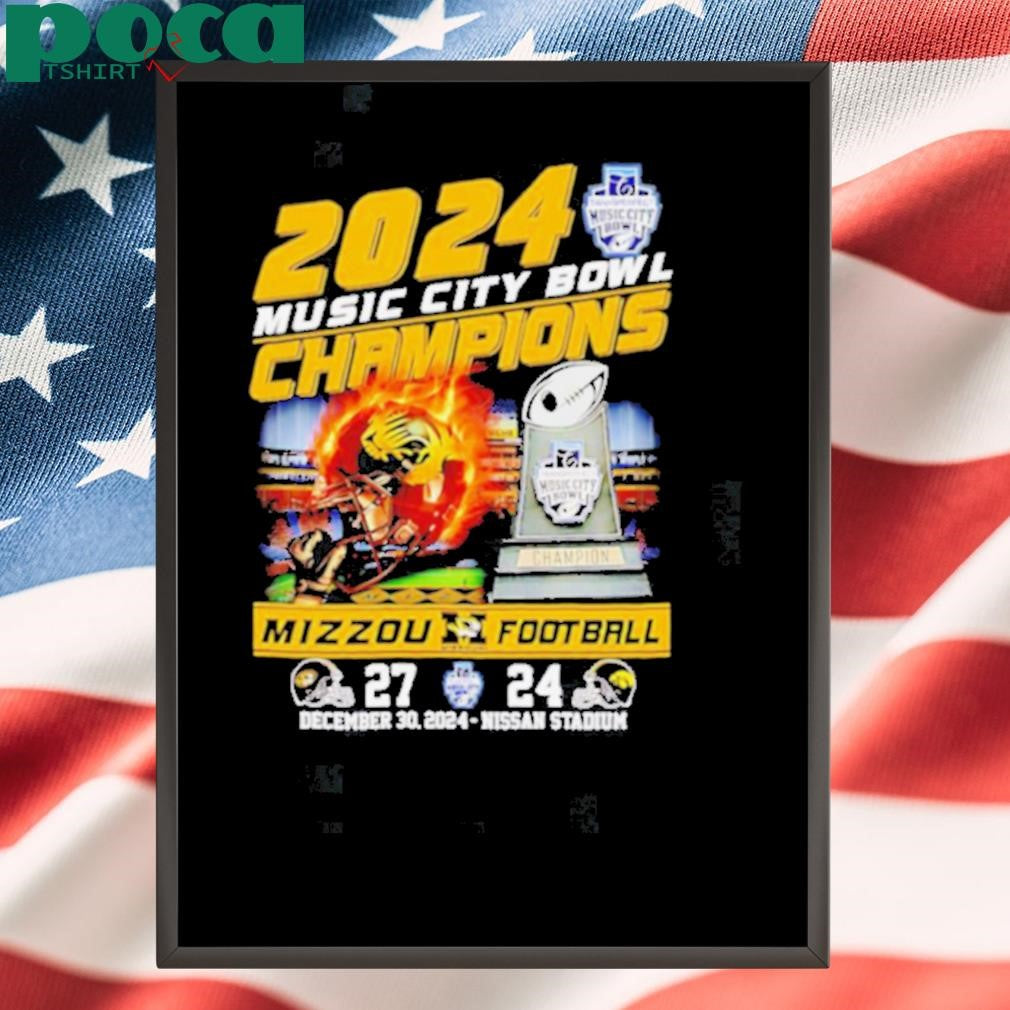 2024 Music City Bowl Champions Mizzou football fire helmet Best Selling shirt