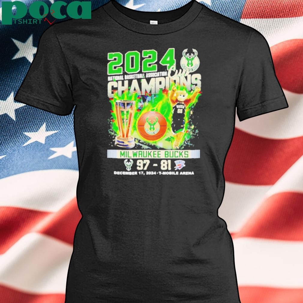 2024 National Basketball Association Cup Champions Milwaukee Bucks mascot shirt