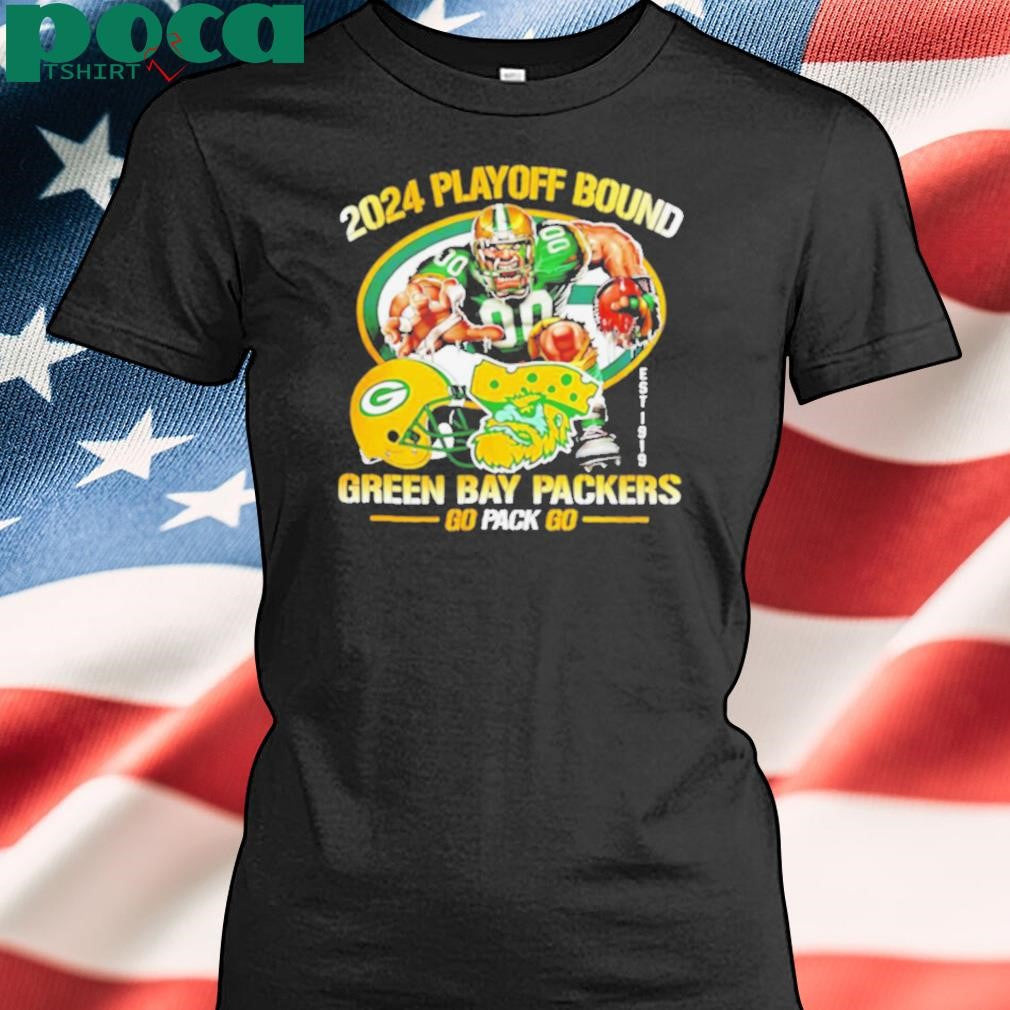 2024 Playoff Bound Green Bay Packers Go Pack Go hemet shirt