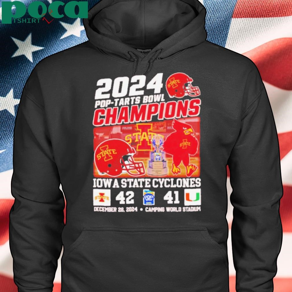 2024 Pop Tarts Bowl Champions Iowa State Cyclones mascot shirt