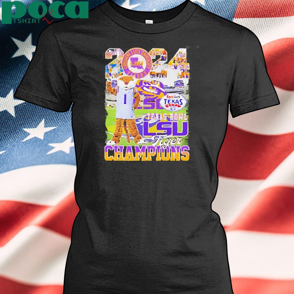 2024 Texas Bowl LSU Tiger Champions mascot shirt