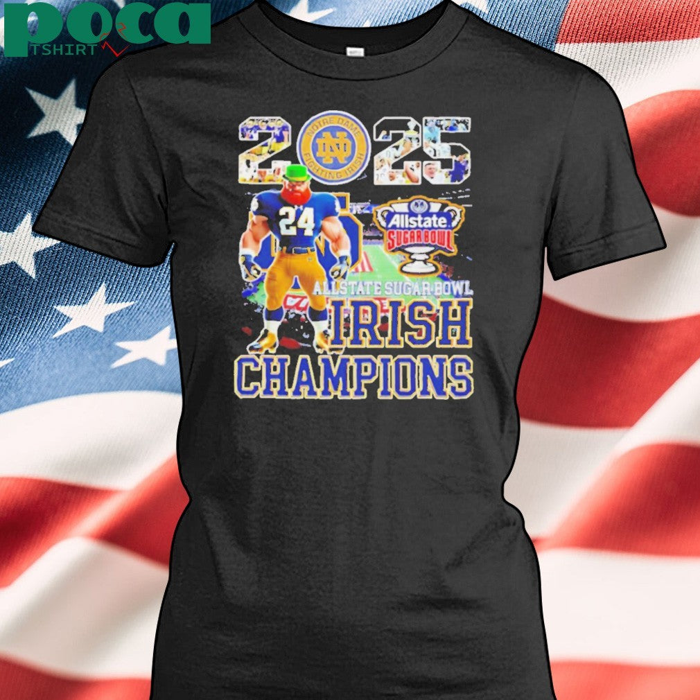 2025 Allstate Sugar Bowl Irish Champions mascot shirt