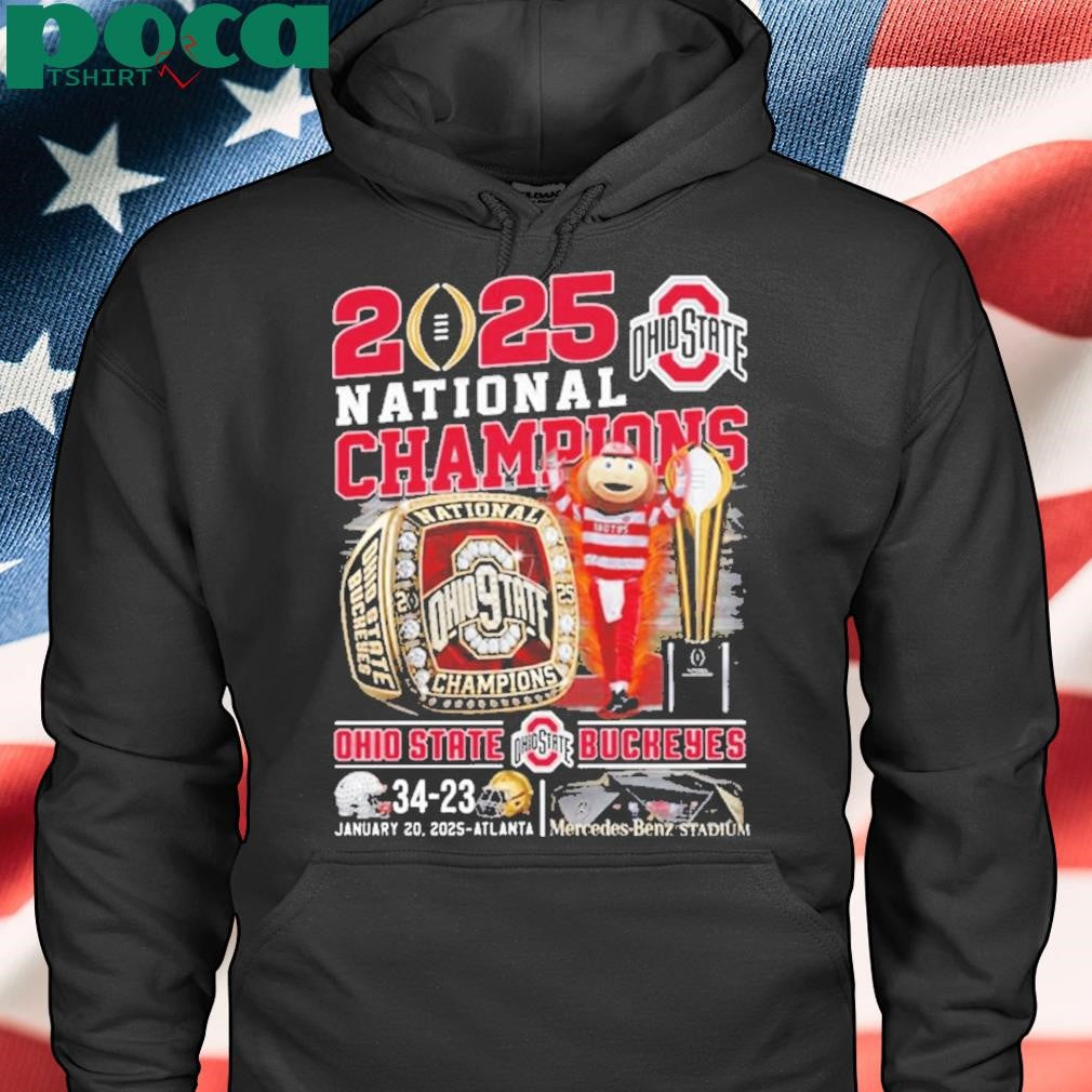 2025 National Champions Ohio State Two Sided Shirt