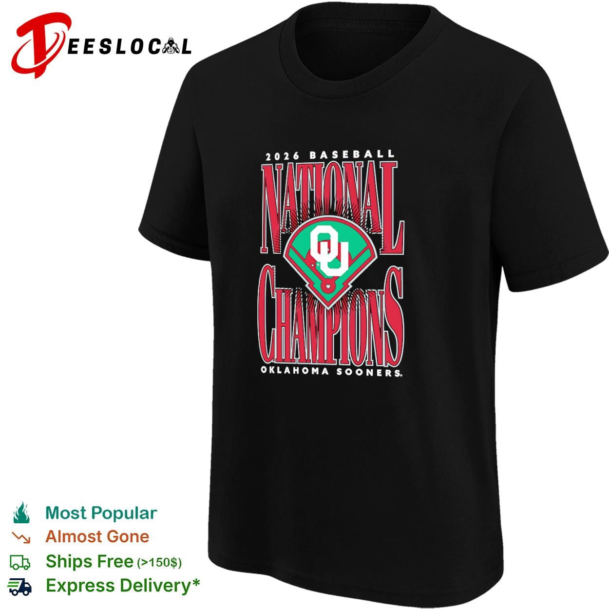 2026 Baseball National Champions Oklahoma Sooners shirt