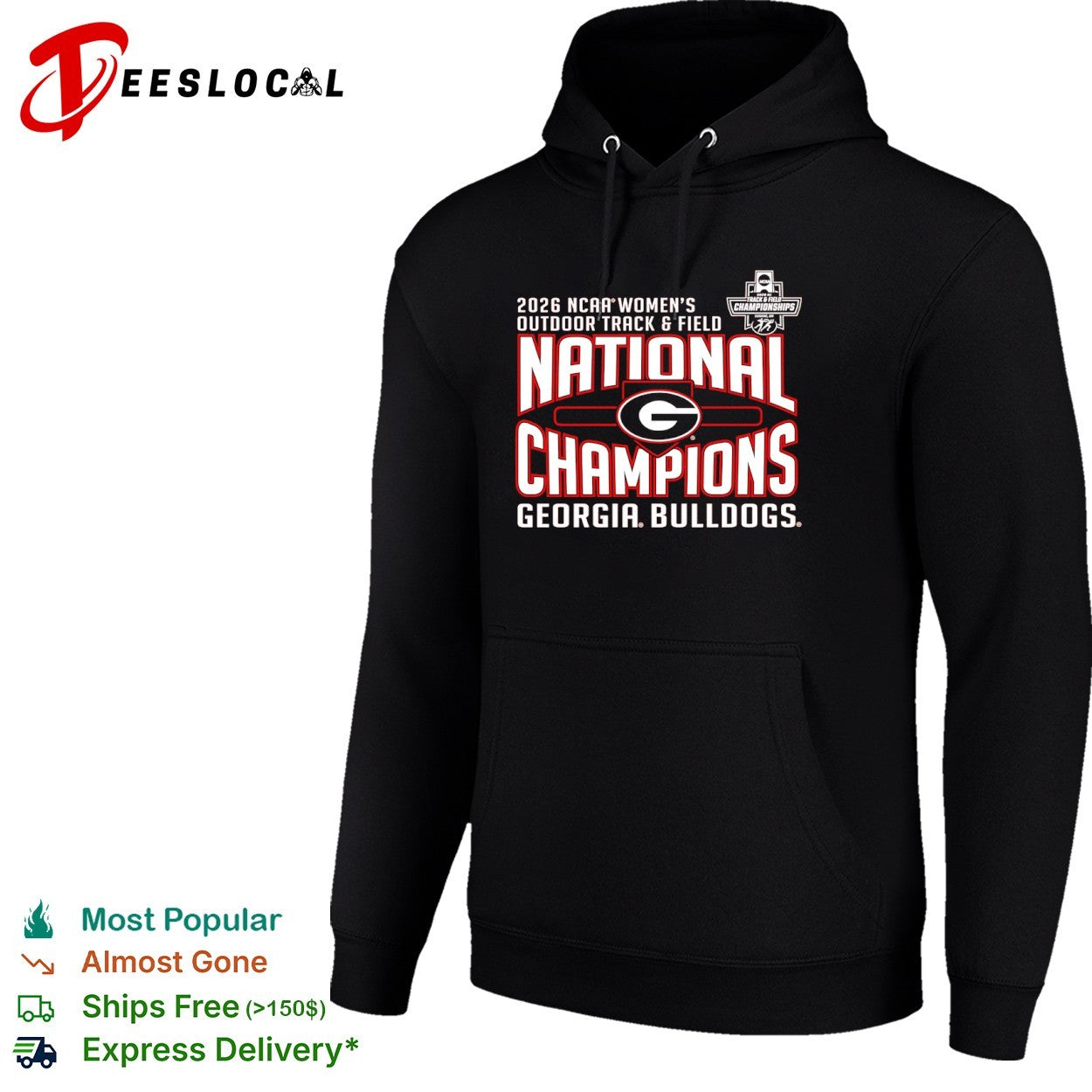 2026 Georgia Bulldogs NCAA Women’s Outdoor Track and Field National Champions shirt