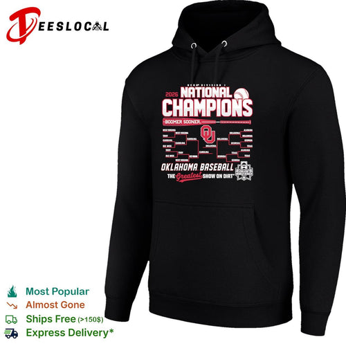 2026 Oklahoma Baseball National Champions Boomer Sooner NCAA Division I tournament shirt