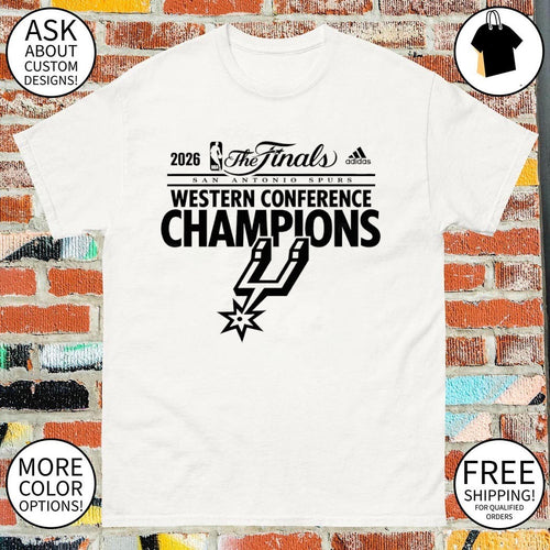 2026 San Antonio Spurs Western Conference Champions white shirt