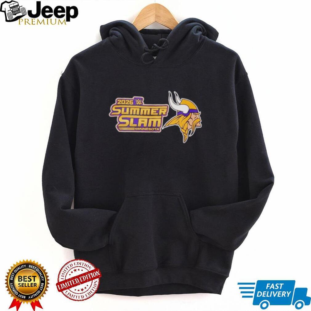 2026 SummerSlam Minnesota Vikings logo shirt