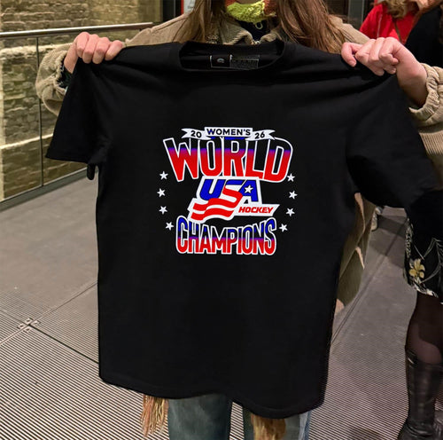 2026 Women’s World USA Hockey Champions Stars Flag shirt