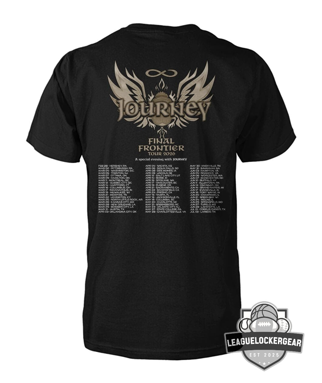 Journey Final Frontier Tour 2026 T-Shirt