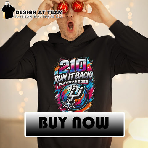 210 Run It Back Playoffs San Antonio Spurs Basketball Playoffs graffiti 2026 shirt