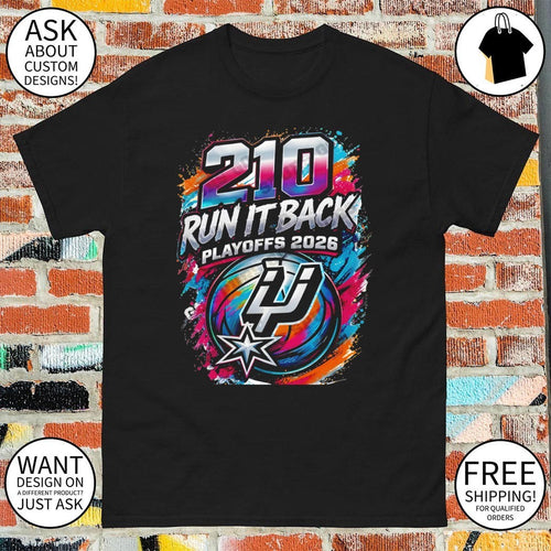 210 Run It Back Playoffs San Antonio Spurs Basketball Playoffs graffiti 2026 shirt