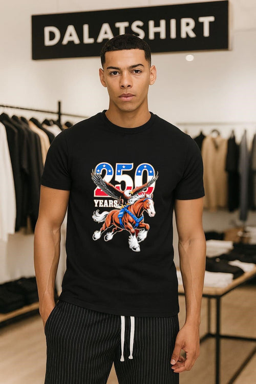250 Years American Eagle Riding Horse shirt