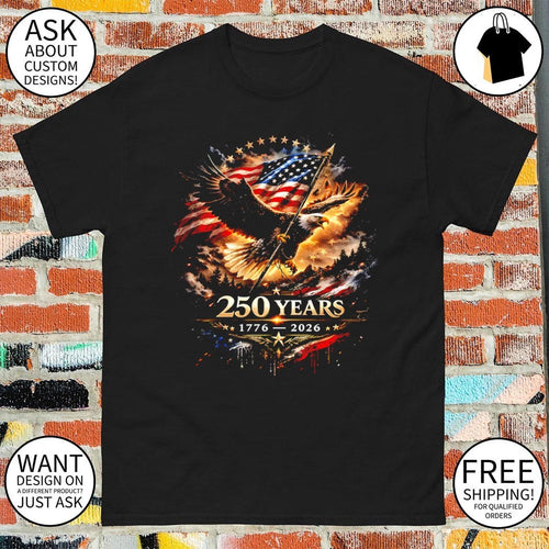 250 Years Anniversary Eagle American flag 1776-2026 Independence Day shirt