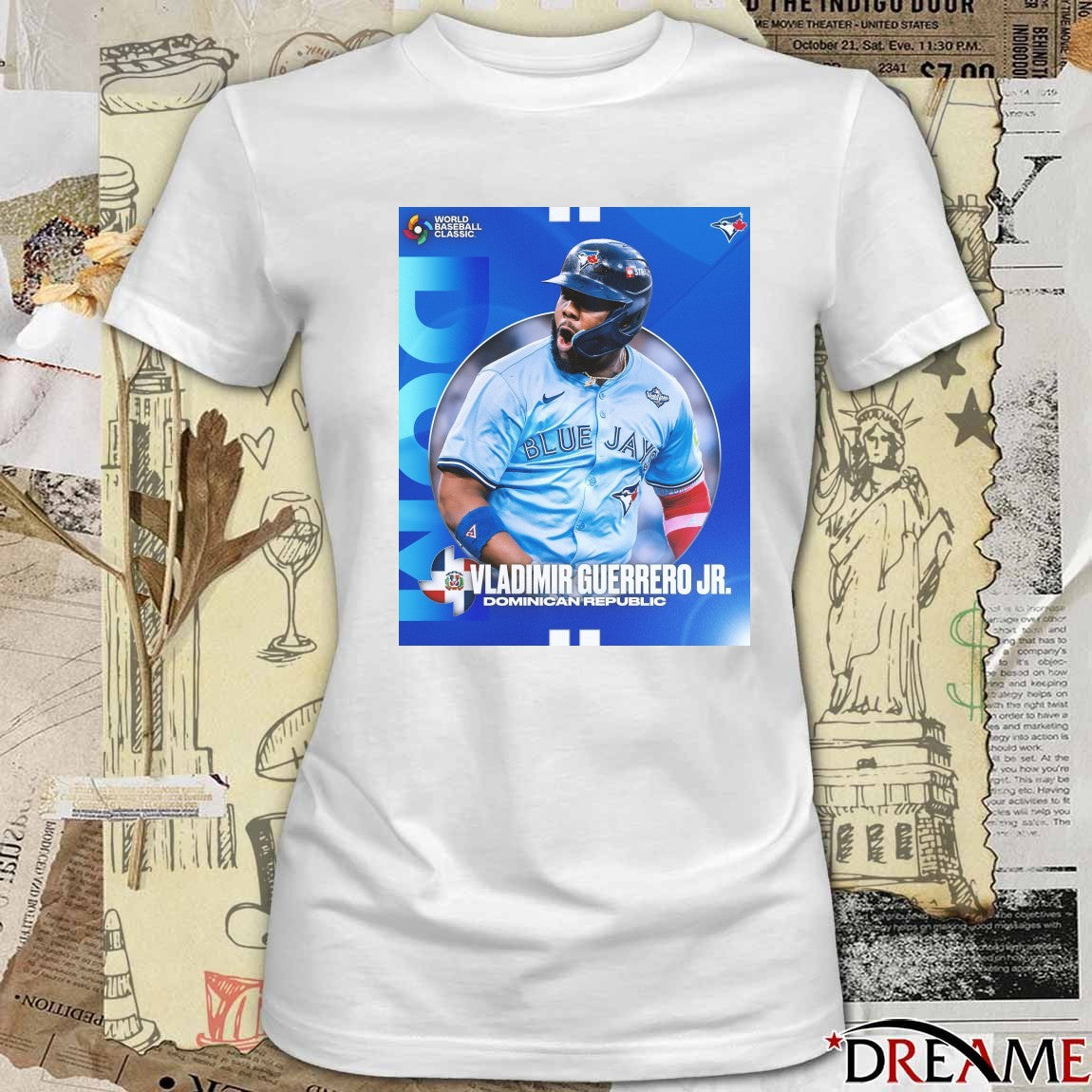 Toronto Blue Jays Vladimir Guerrero Jr Dominican Republic World Baseball Classic Poster t-shirt