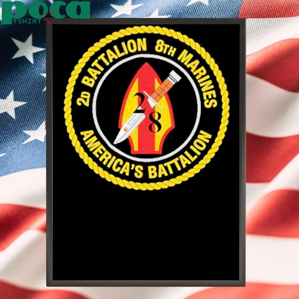 2d Battalion 8th Marines Americas Battalion Logo Shirt