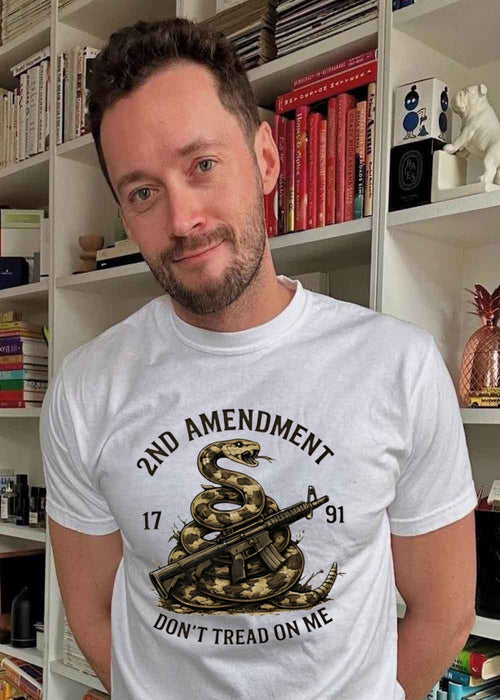 2nd Amendment 1791 Coiled Snake with Rifle Dont Tread on Me T-Shirt