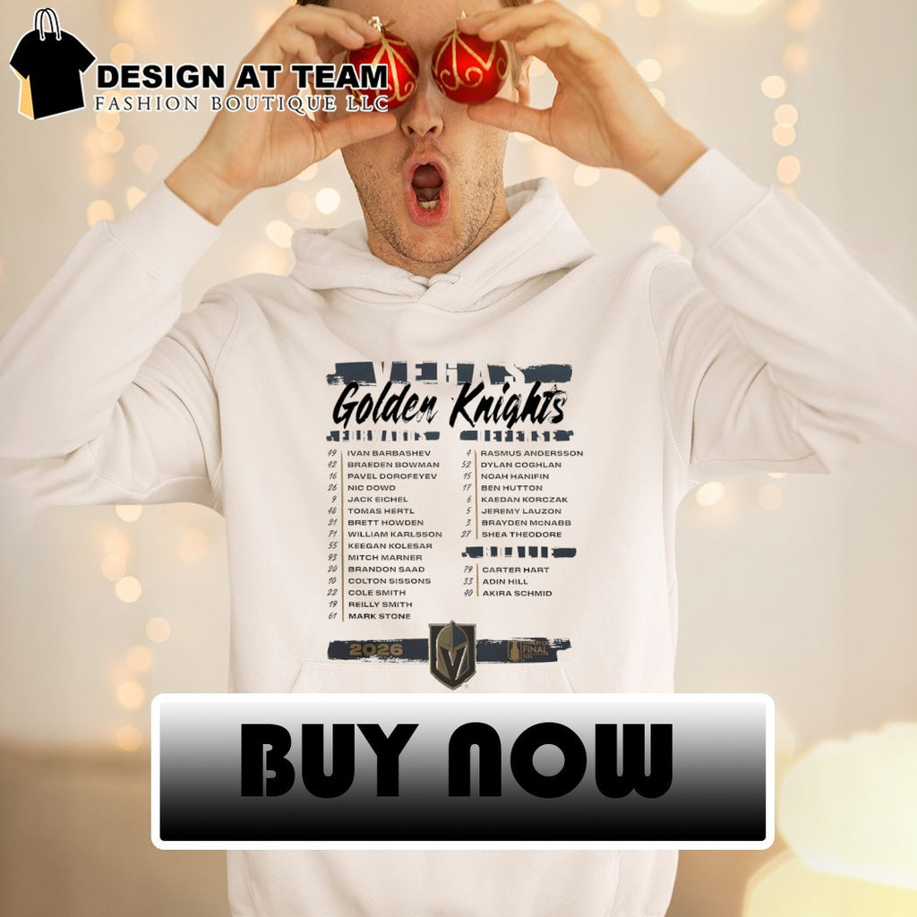 Vegas Golden Knights 2026 Stanley Cup Final Roster shirt