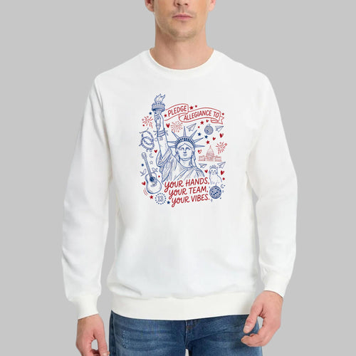 4th Of July Pledge Allegiance To Your Hands Your Team Your Vibes Shirt