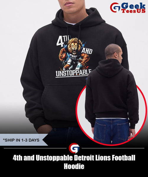 4th and Unstoppable Detroit Lions Football shirt