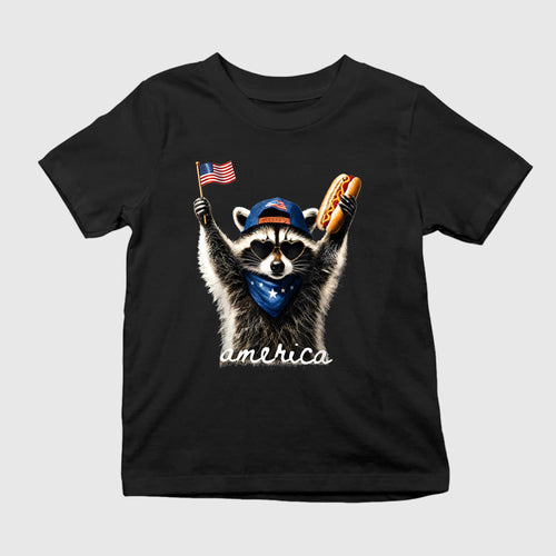 4th Of July Raccoon Hot Dog Shirt