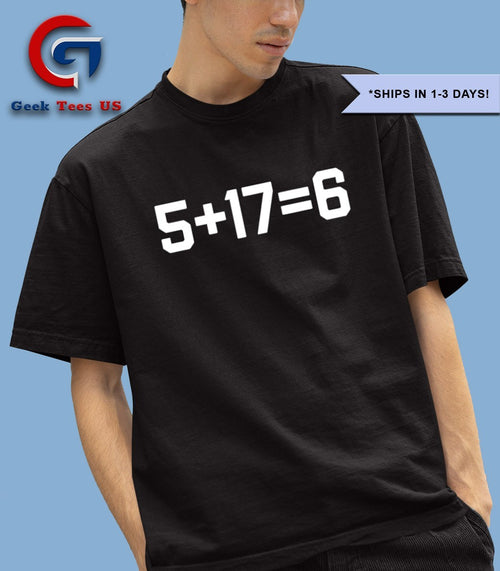 5 plus 17 equal 6 Jayden Daniels and Terry McLaurin Washington Commanders shirt
