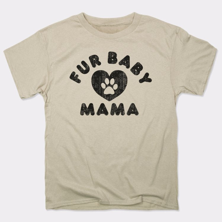 Fur Baby Mama with Paw Print Heart