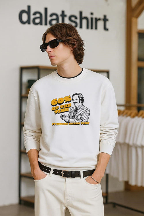 60% of the Time It Works Every Time Ron Burgundy shirt