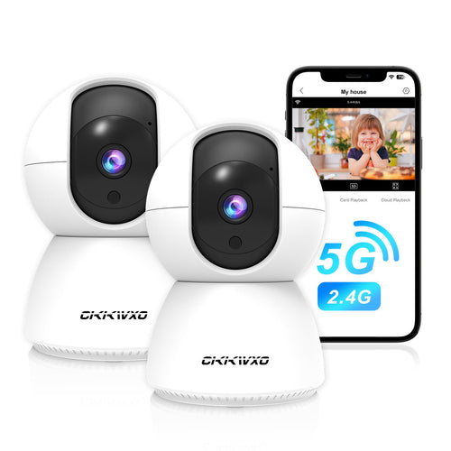 2K Wi-Fi Indoor Security Camera, 2.4/5GHz Wi-Fi Pet Cam, 3MP Camera for Baby & Pet Monitoring, Pet Camera with... (Image 1)