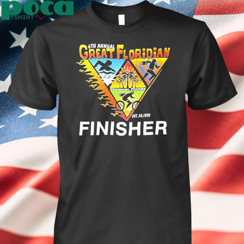 6th Annual Great Floridian Finisher 1996 Vintage Shirt