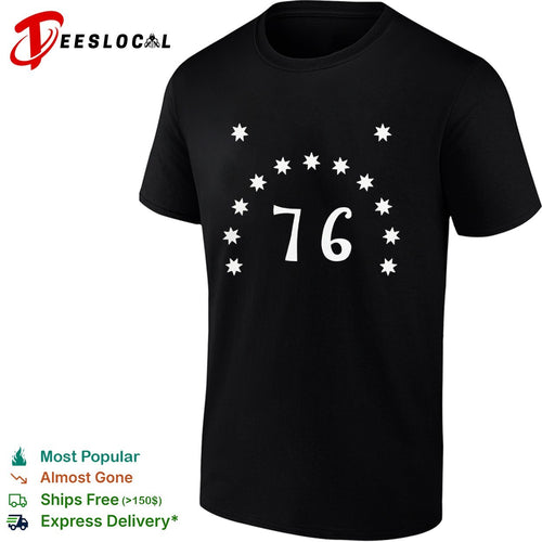 76 Philadelphia 76ers Basketball Seven Pointed Stars Shirt