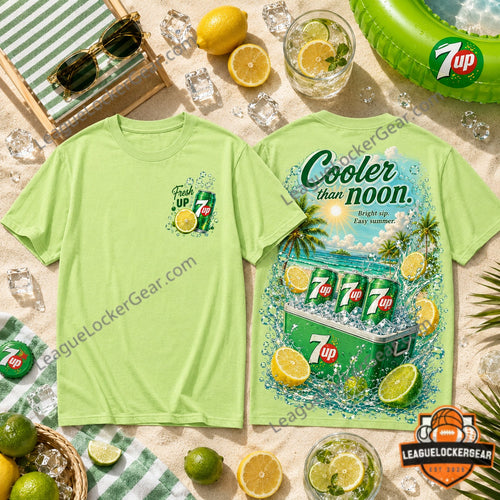 7UP Cooler than Noon Summer Beach T-Shirt