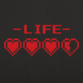 8-Bit Life Hearts Video Game Health Bar