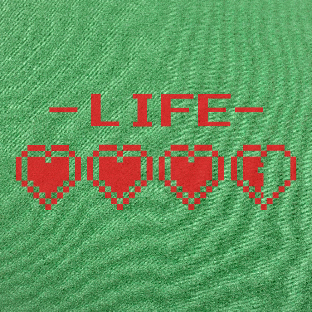 8-Bit Life Hearts Video Game Health Bar