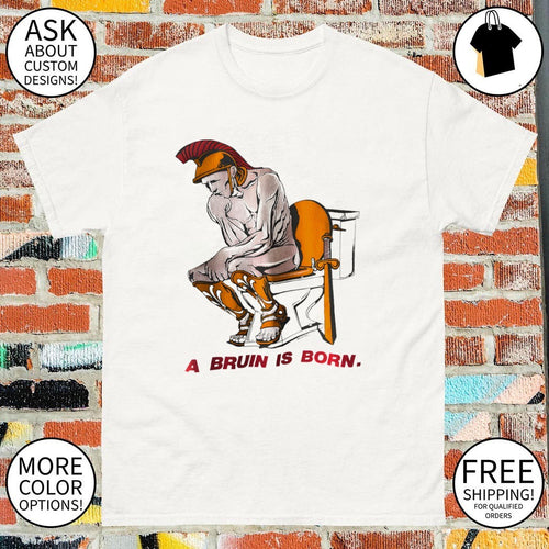 A Bruin Is Born Spartan x The Thinker Auguste Rodin vintage shirt