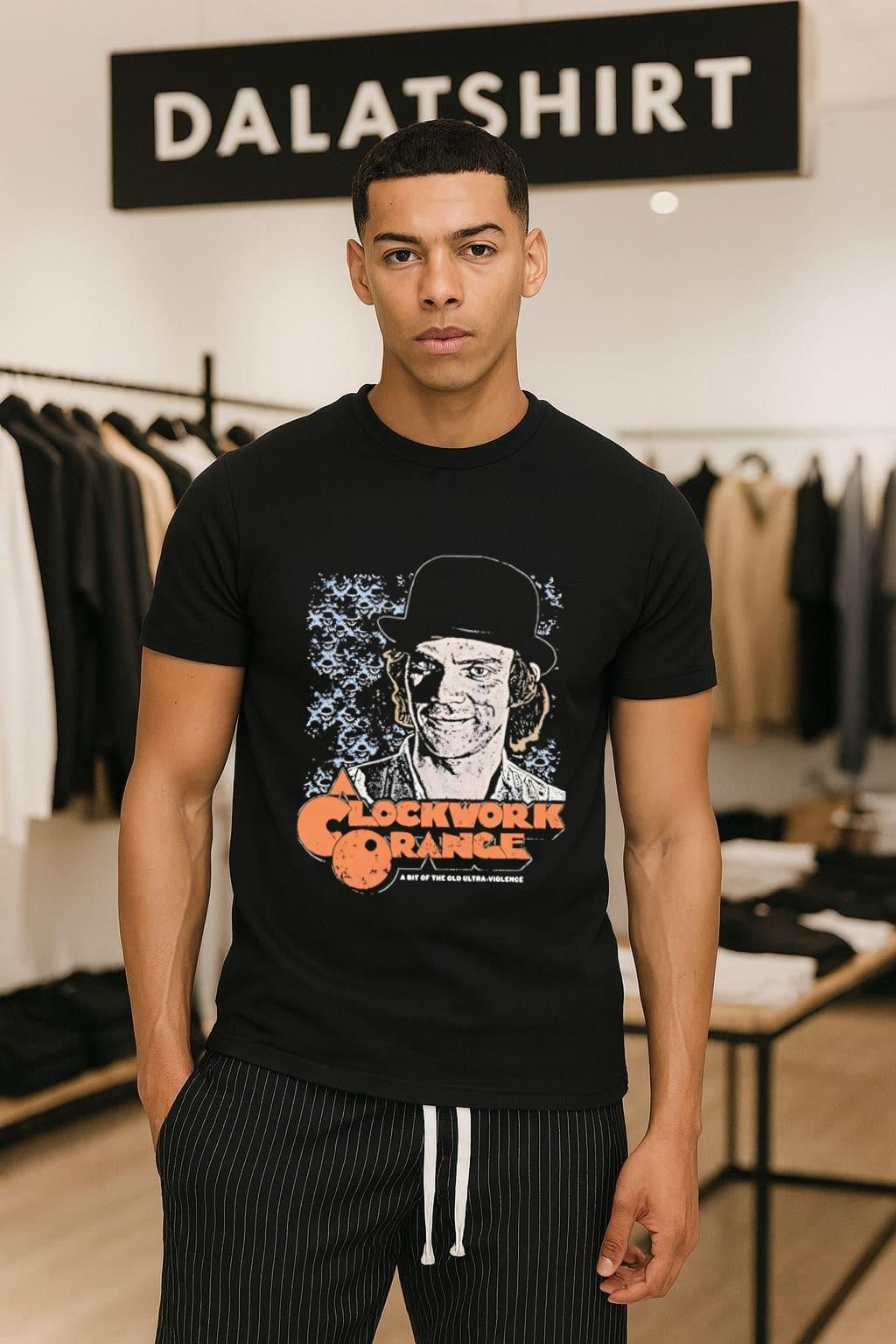 A Clockwork Orange Alex DeLarge Ultra-Violence Kubrick Movie retro shirt