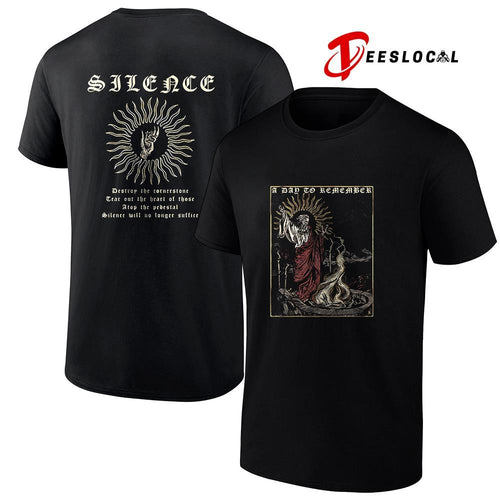 A Day To Remember Silence destroy the cornerstone graphic shirt