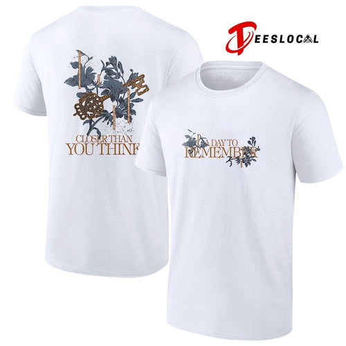 A Day To Remember closer than you think floral shirt