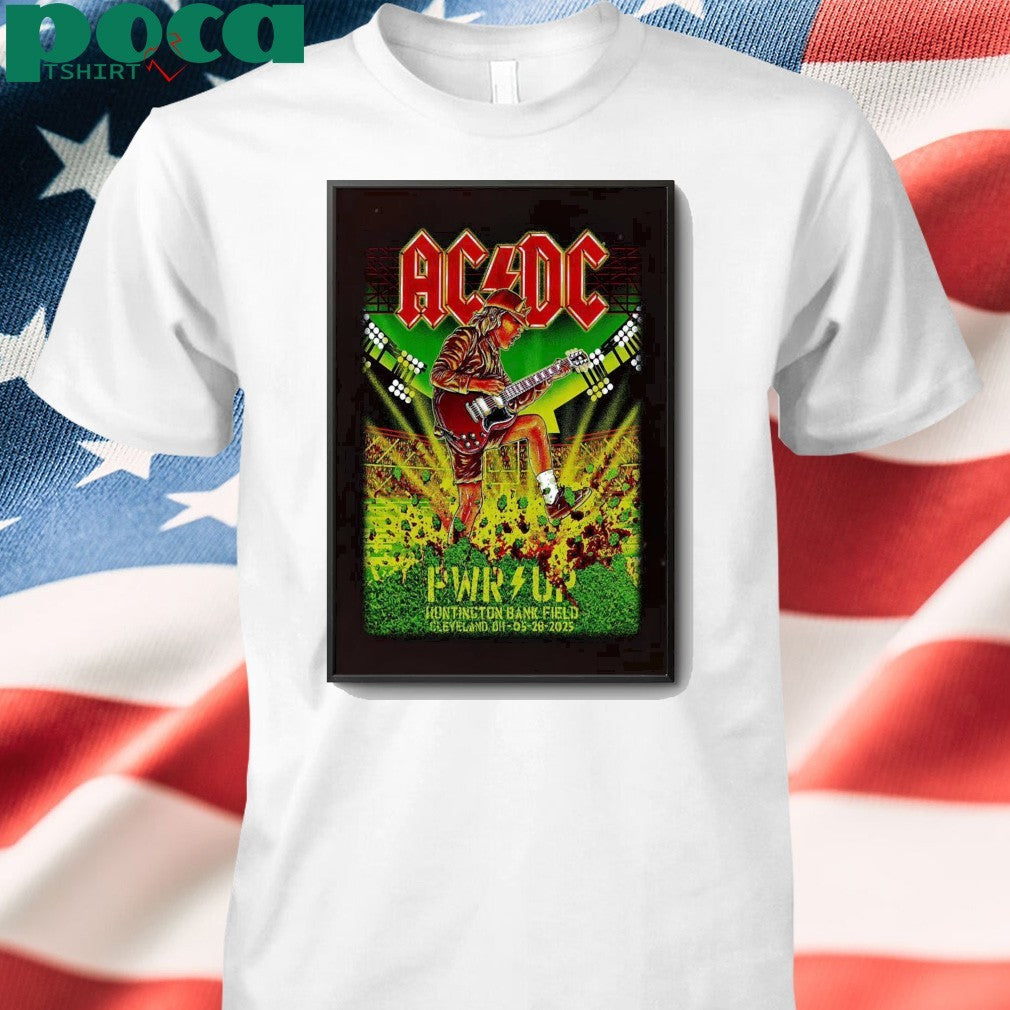 AC DC May 28 2025 In Cleveland OH Poster shirt