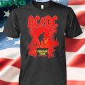 AC DC PWR UP Australia Tour 2025 Merchandise Tee With Dates List For November And December Two Sided Print Unisex T-Shirt