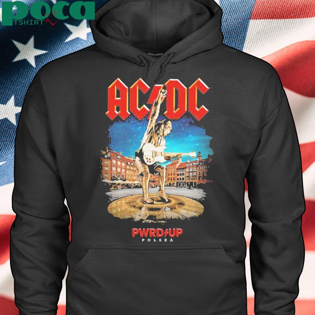 AC DC Warsaw PWR UP Tour Two Sided Unisex 2025 T-Shirt