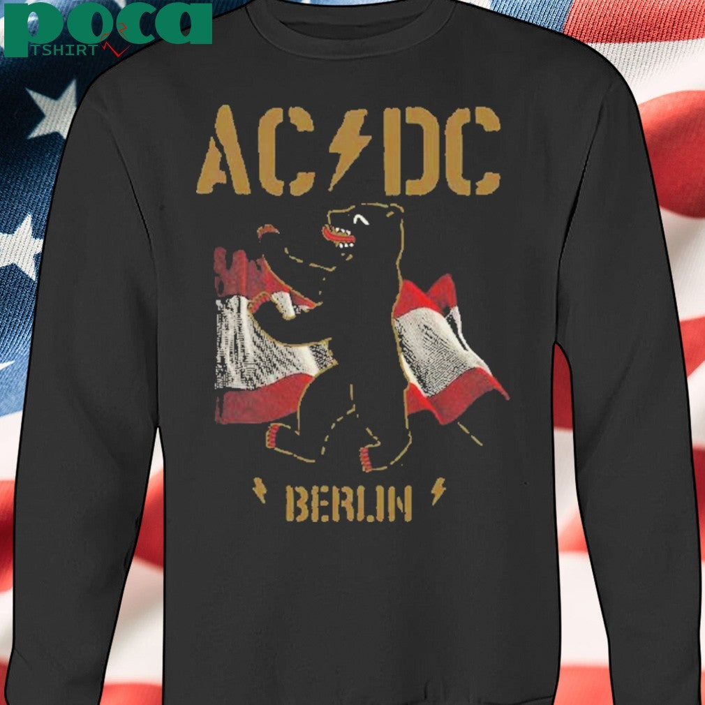 ACDC Berlin Germany PWR Tour 2025 Merchandise Tee Have A Drink On Me At Olympiastadion On June 30 2025 Washed T-Shirt