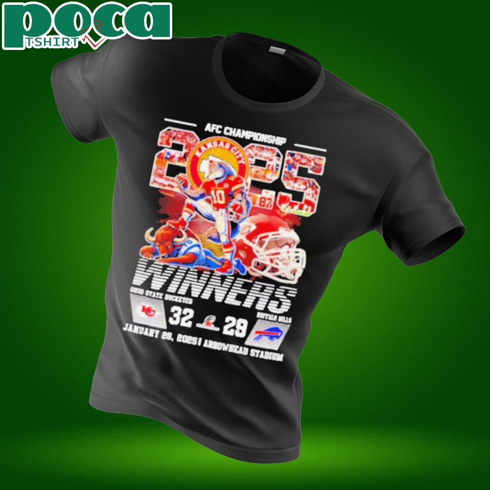 AFC Championship 2025 winners Kansas City Chiefs mascot shirt
