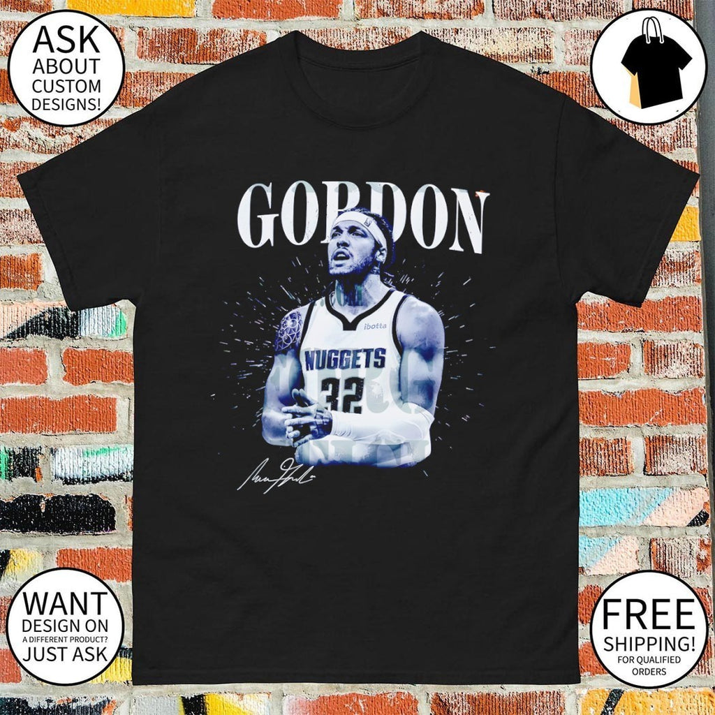 Aaron Gordon Denver Nuggets Basketball Game Day signature shirt