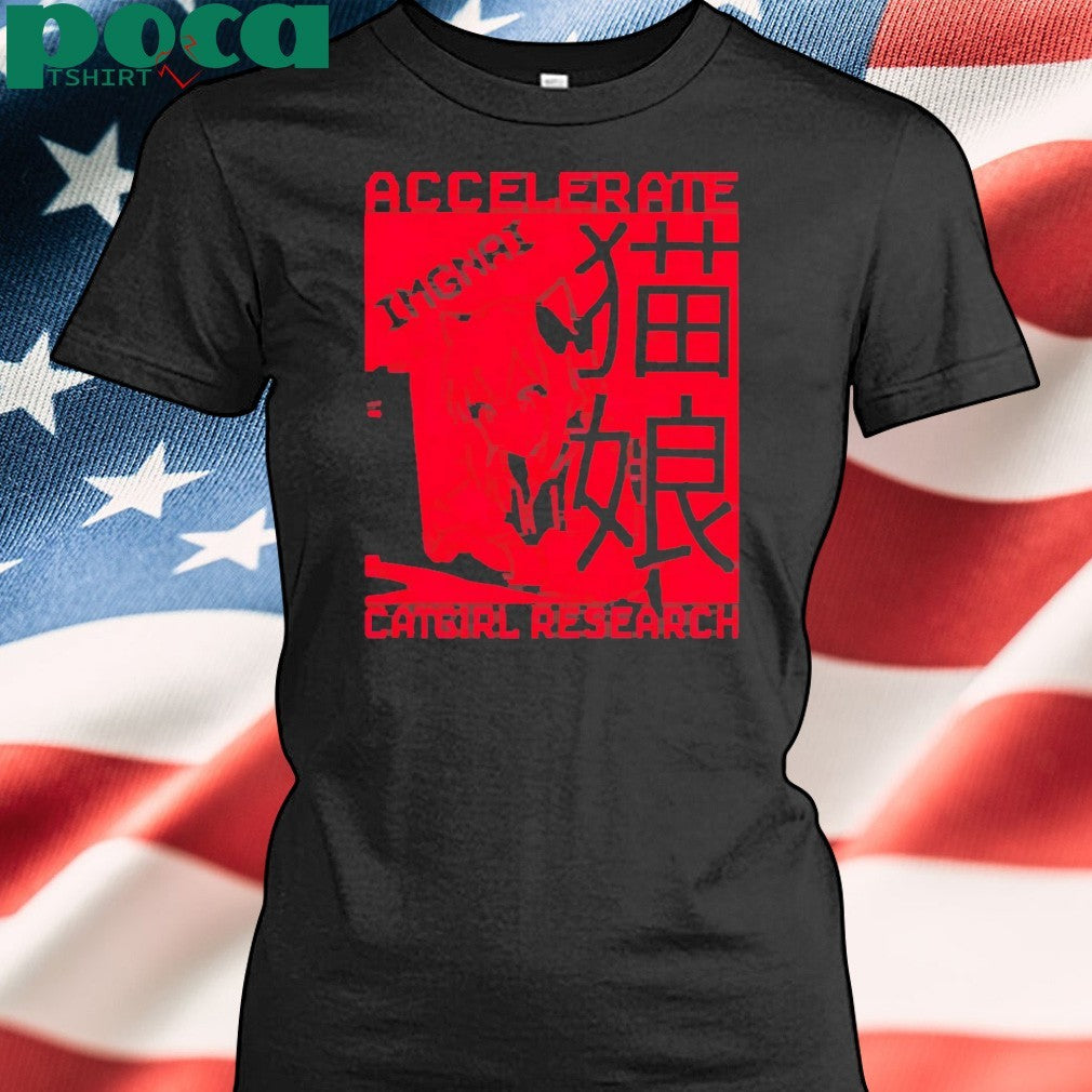 Accelerate Imgnai Catgirl Research Shirt