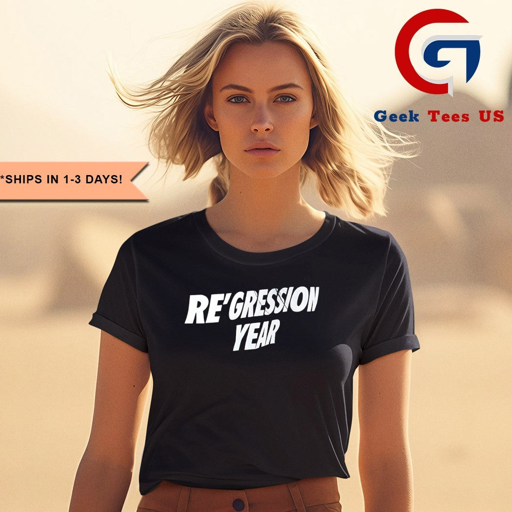 A’ja Wilson wearing Re’gression Year shirt