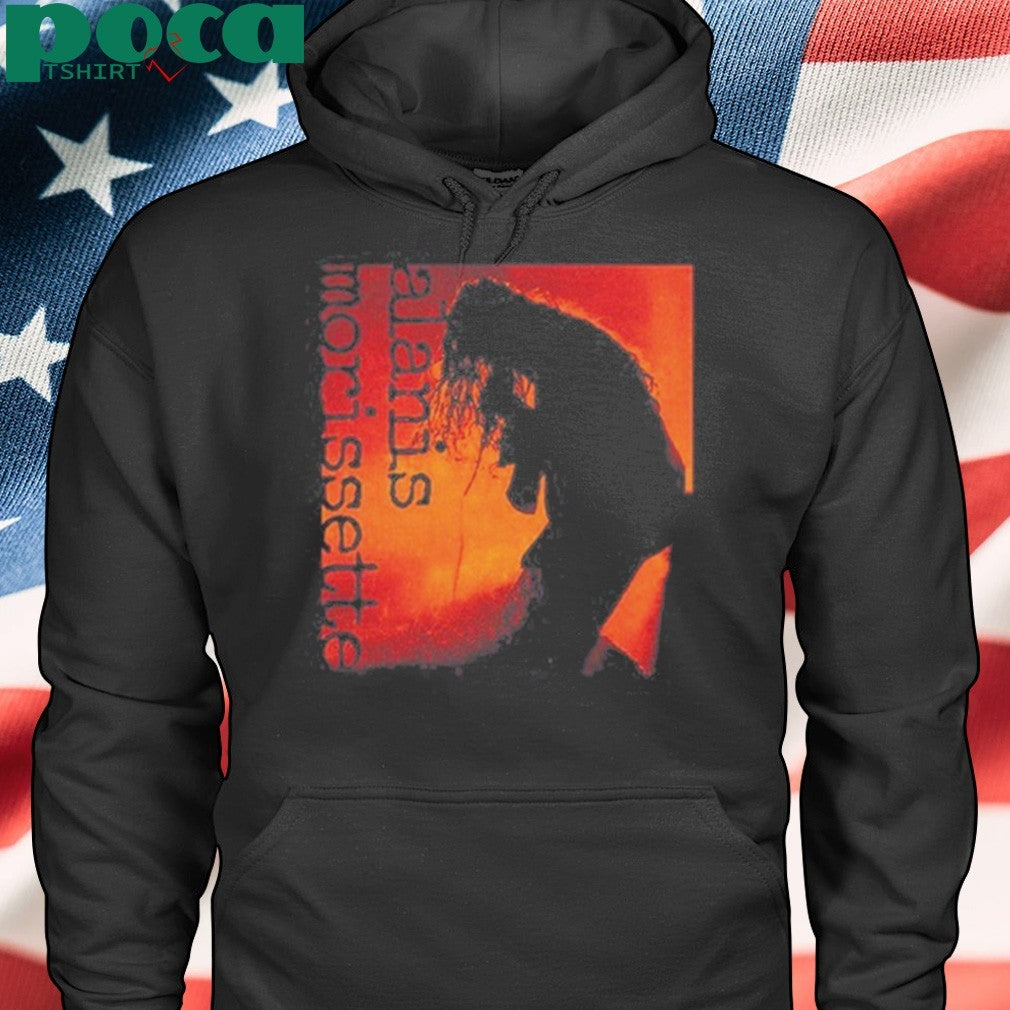 Alanis Orange Silhouette Black shirt